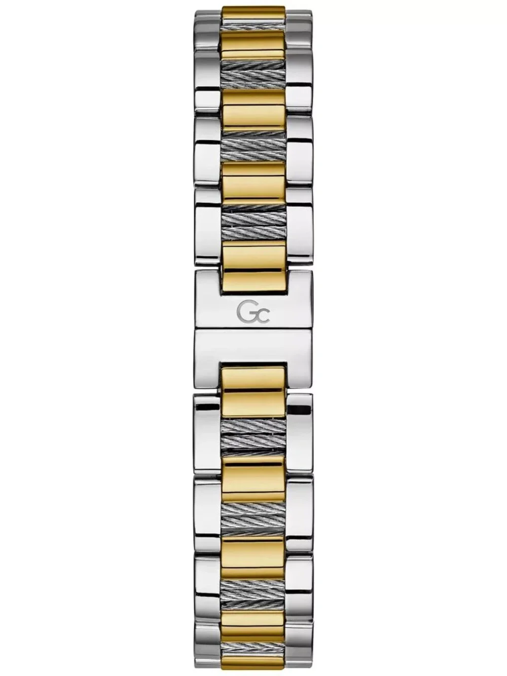 GC Guess Collection Womens Swiss Two Tone Watch Mother of Pearl Dial New